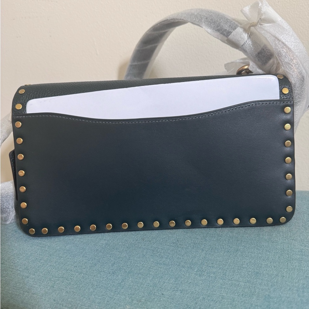 NEW Coach Tabby Shoulder Bag 26 Color block W/Rivets Festival Coastal Cowgirl - Picture 5 of 14